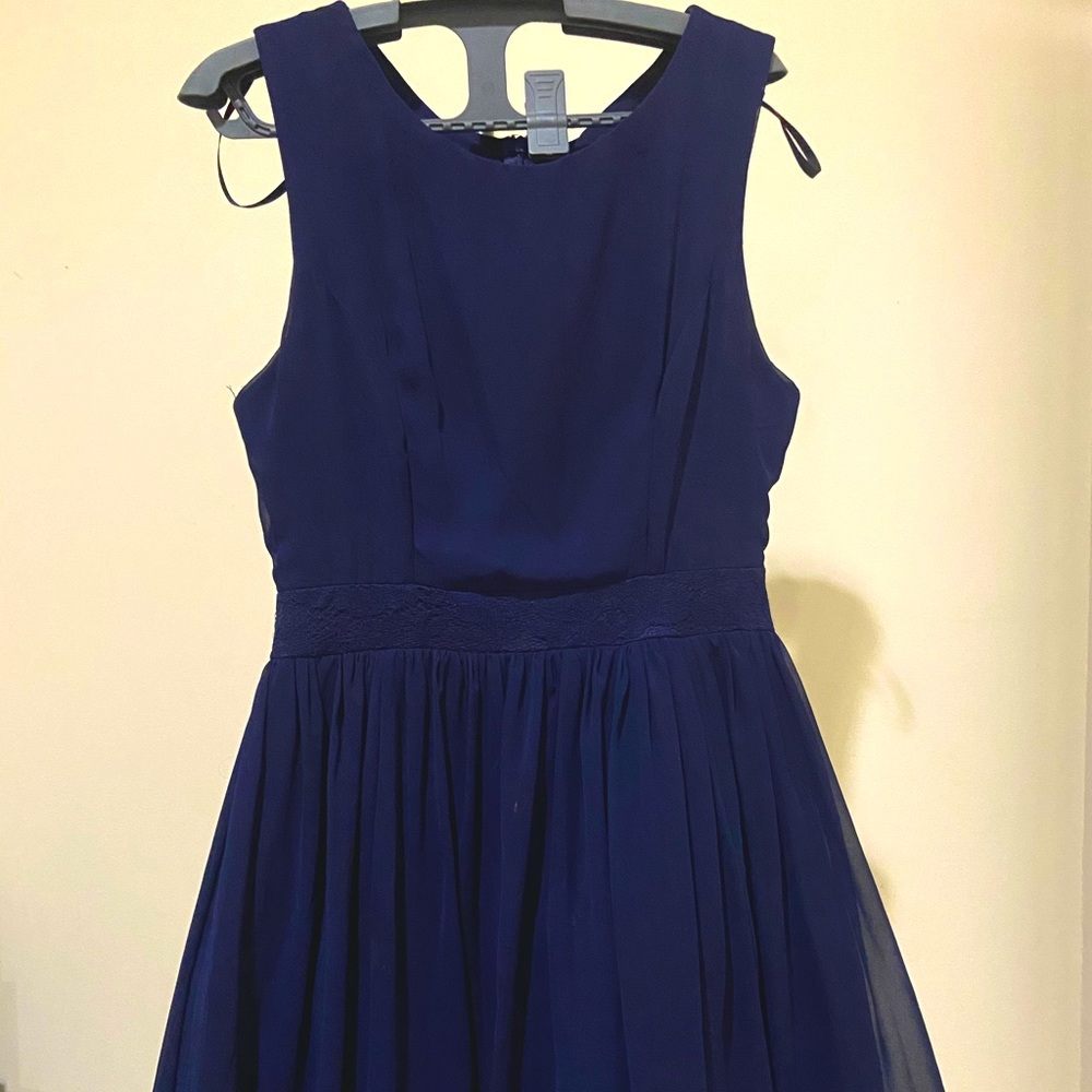 B. Smart Navy Blue Cocktail Dress